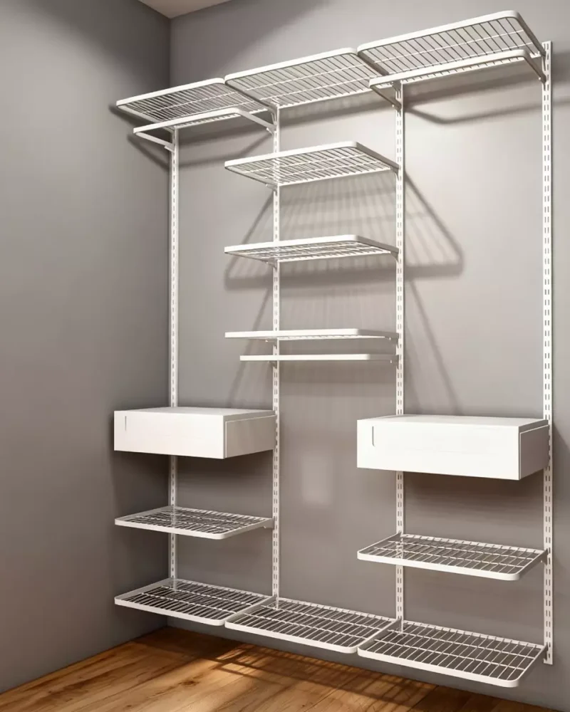A foto evidencia um armário modular com excelente acabamento na cor preta, com pagamento somente na entrega.
